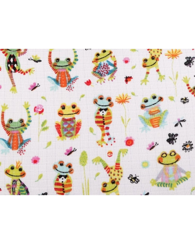 Bavlnená plienkovina / mušelín žaby - 1 m | Mimib