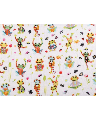 Bavlnená plienkovina / mušelín žaby - 1 m | Mimib