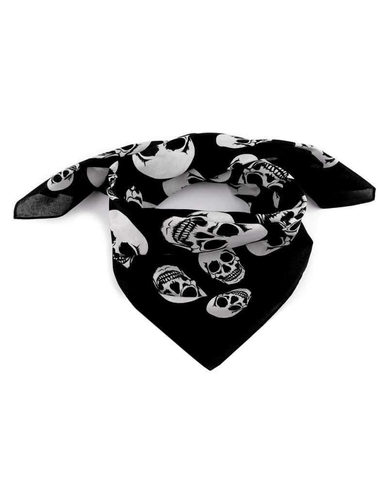 Bavlnená šatka lebky 70x70 cm - 1 ks | Mimib