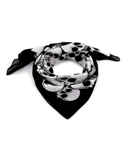 Bavlnená šatka lebky 70x70 cm - 1 ks | Mimib