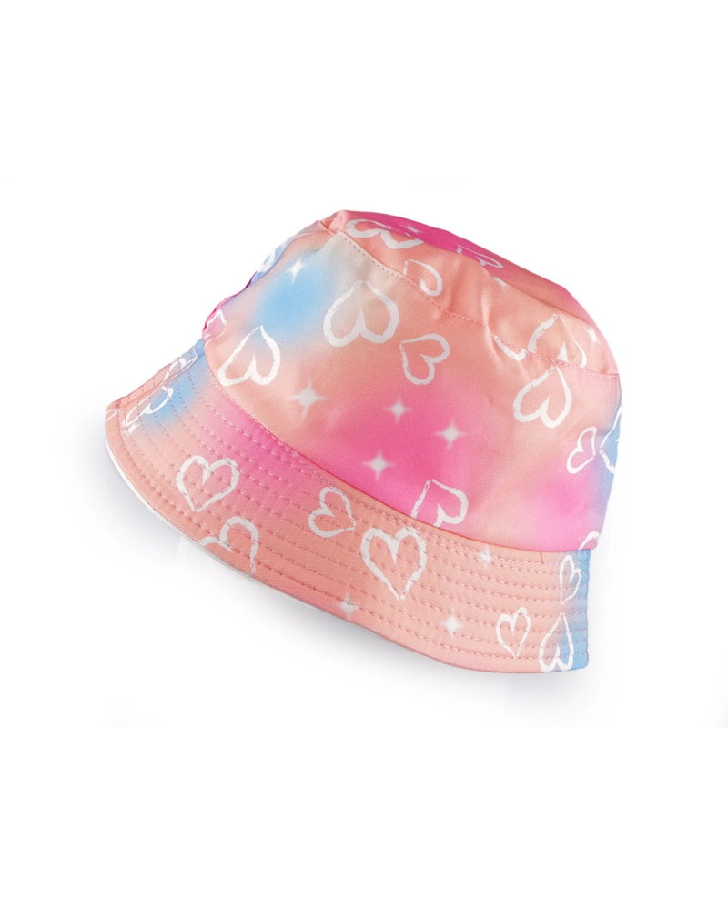 Detský / dievčenské letný klobúk srdce - 1 ks | Mimib