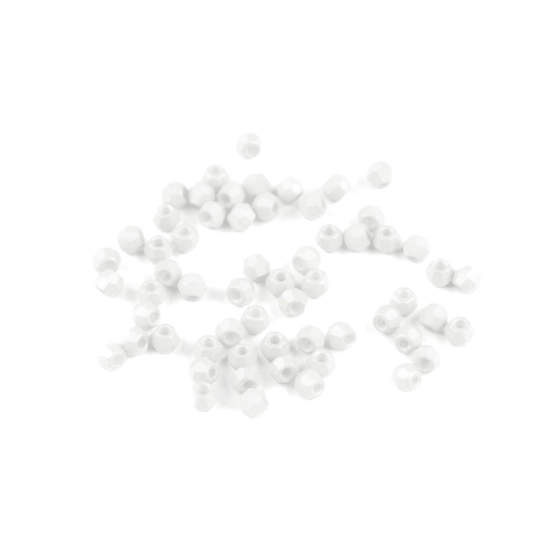 Sklenené korálky brúsené Ø4 mm - 5 g | Mimib