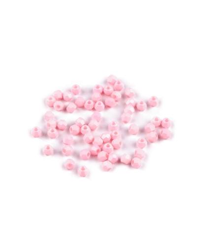 Sklenené korálky brúsené Ø4 mm - 5 g | Mimib