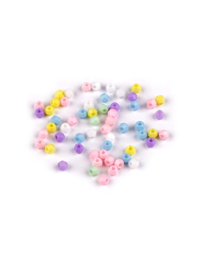 Sklenené korálky brúsené Ø4 mm - 5 g | Mimib