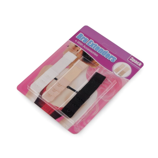 Predĺženie obvodu podprsenky - jednoradové, dvojradové, súprava 3 ks - 1 kar. | Mimib