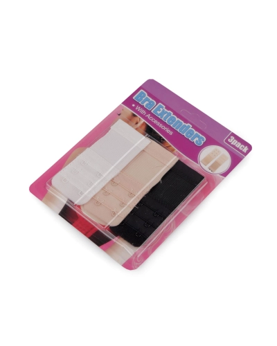 Predĺženie obvodu podprsenky - jednoradové, dvojradové, súprava 3 ks - 1 kar. | Mimib