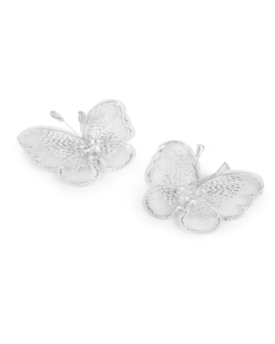 Motýľ s brúsenými korálkami na našitie a nalepenie - 2 ks | Mimib