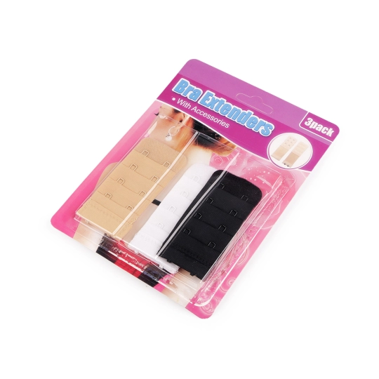 Predĺženie obvodu podprsenky bez gumičky - dvojradové, trojradové, súprava 3 ks - 1 kar. | Mimib