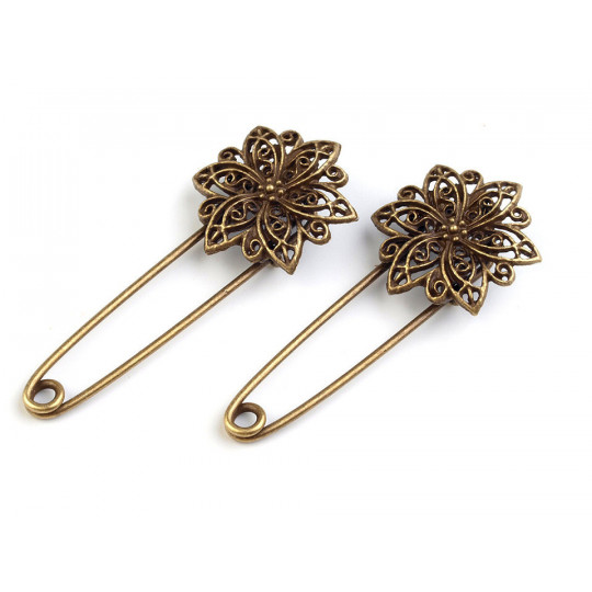 Bross filigrán 25x55 mm biztosítótűn | Mimib