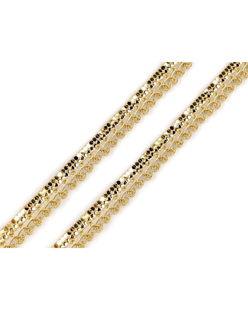 Leonský prámik s flitrami šírka 16 mm - 13.5 m | Mimib