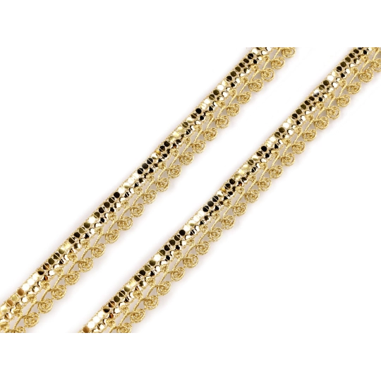 Leonský prámik s flitrami šírka 16 mm - 13.5 m | Mimib