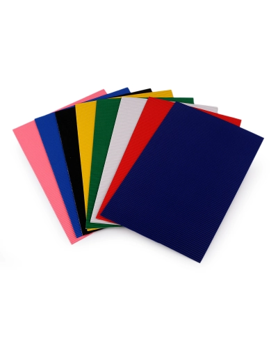 Farebný vlnitý papier / lepenka mix farieb - 1 sáčok | Mimib