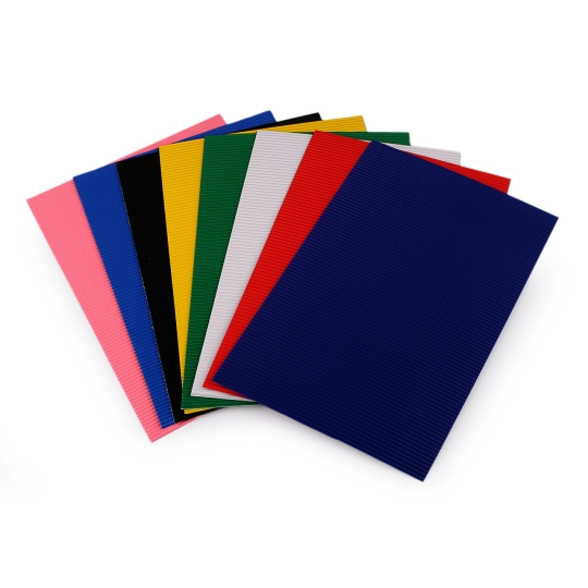 Farebný vlnitý papier / lepenka mix farieb - 1 sáčok | Mimib