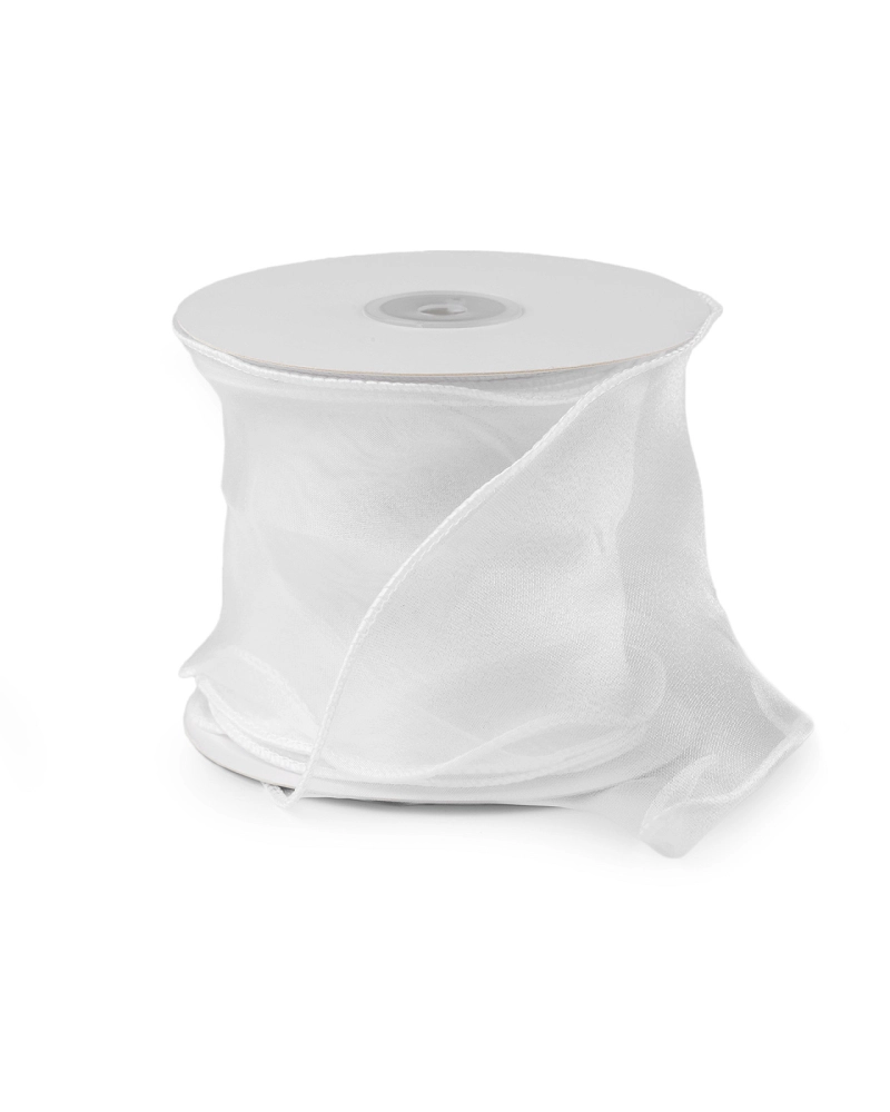 Organzová stuha s perleťovým leskom šírka 10 cm - 9 m | Mimib