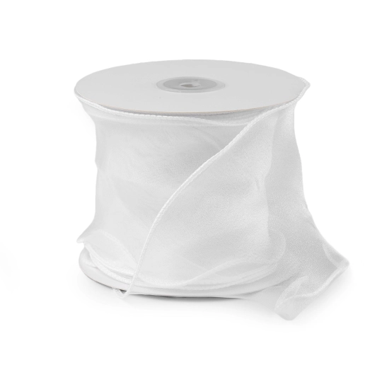 Organzová stuha s perleťovým leskom šírka 10 cm - 9 m | Mimib