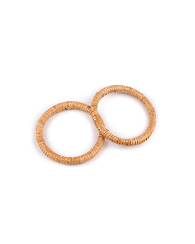 Ratanové uchá / kruhy na výrobu tašiek a košíkov Ø10 cm - 2 ks | Mimib