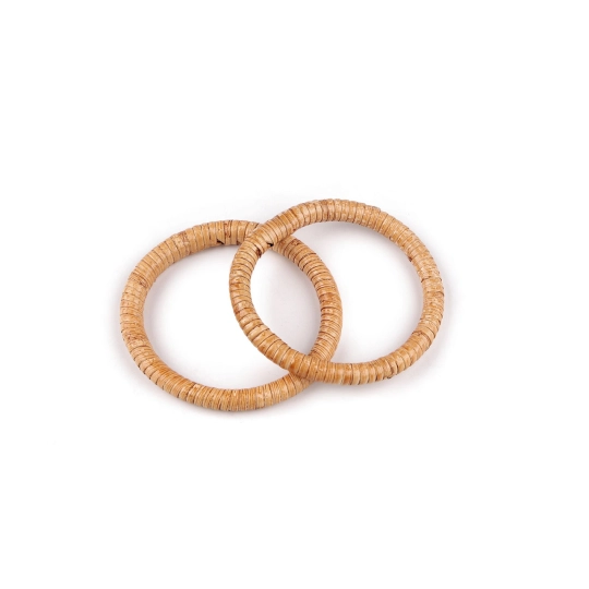 Ratanové uchá / kruhy na výrobu tašiek a košíkov Ø10 cm - 2 ks | Mimib