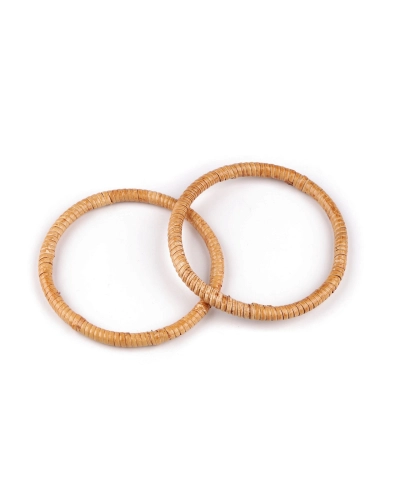 Ratanové uchá / kruhy na výrobu tašiek a košíkov Ø13, 15 cm - 2 ks | Mimib