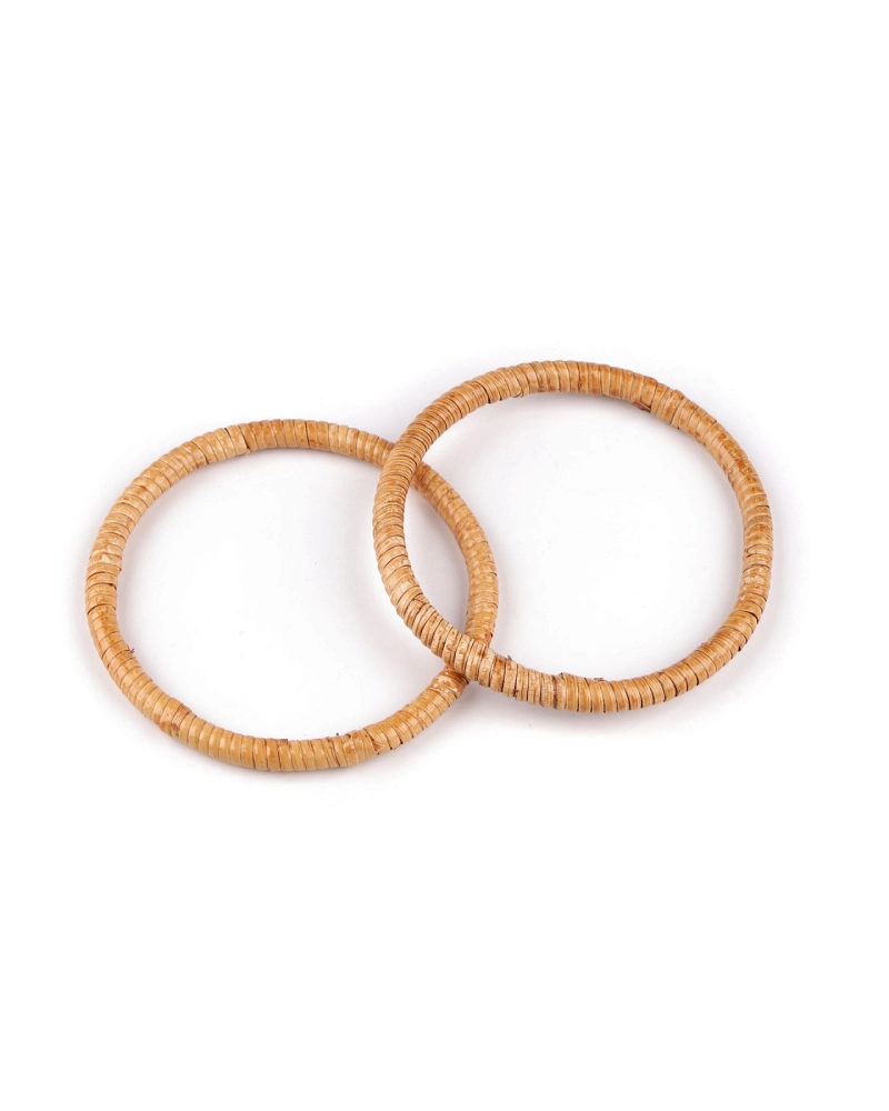 Ratanové uchá / kruhy na výrobu tašiek a košíkov Ø13, 15 cm - 2 ks | Mimib