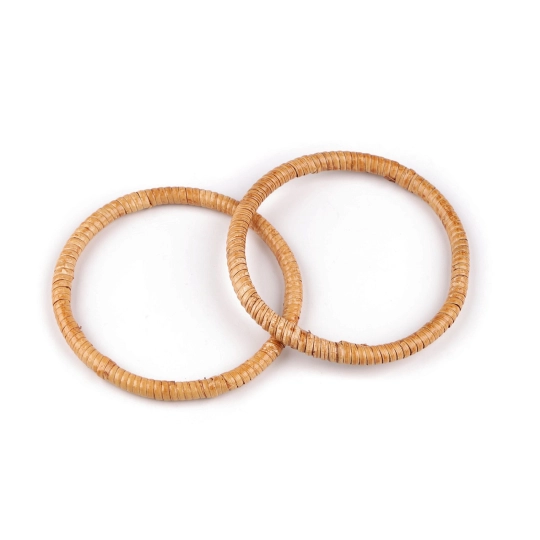 Ratanové uchá / kruhy na výrobu tašiek a košíkov Ø13, 15 cm - 2 ks | Mimib