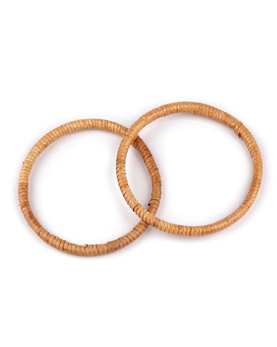 Ratanové uchá / kruhy na výrobu tašiek a košíkov Ø13, 15 cm - 2 ks | Mimib