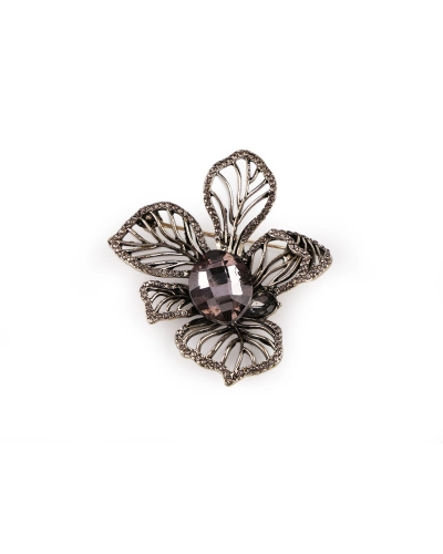 Brošňa s brúsenými kamienkami a kameňom - 1 ks | Mimib