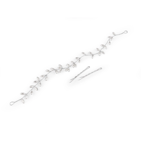 Perlová ozdoba / čelenka do vlasov - 1 ks | Mimib