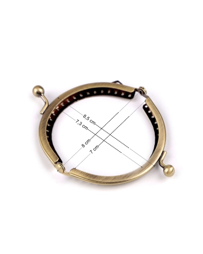 Rámček na výrobu peňaženky našívací 8x8,5 cm - 1 ks | Mimib