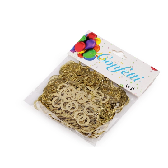 Konfety prstienky - na párty, svadbu, oslavu - 1 sáčok | Mimib