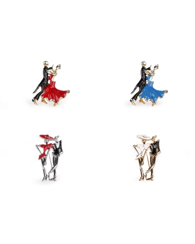 Brošňa modelky, tanečný pár - 1 ks | Mimib