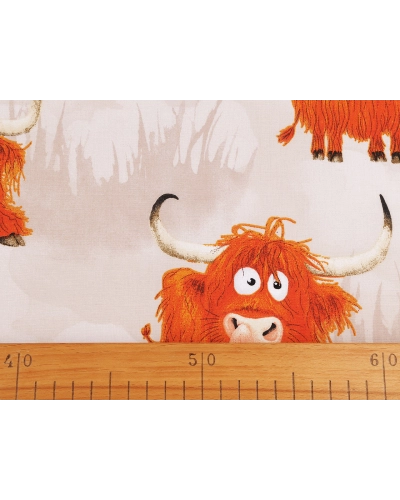 Bavlnená látka / plátno kravičky - 1 m | Mimib