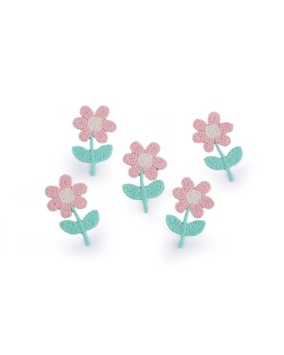 Vyšívaný kvet 2,1x35 mm - 10 ks | Mimib