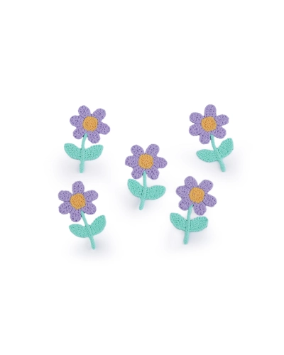 Vyšívaný kvet 2,1x35 mm - 10 ks | Mimib