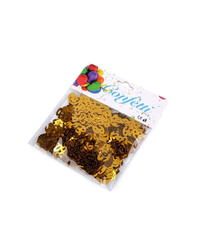 Konfety čísla 30, 40, 50, 60 - na párty, narodeninové oslavy - 1 sáčok | Mimib