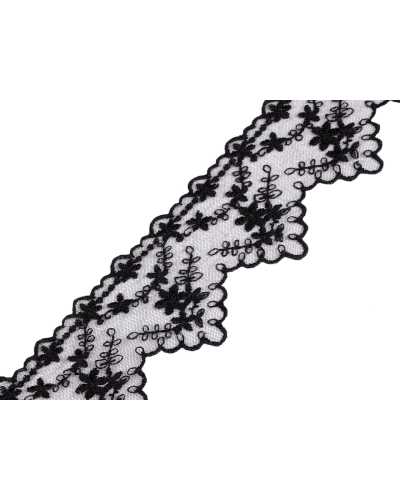 Vyšívaná čipka na monofile šírka 65 mm - 13.5 m | Mimib