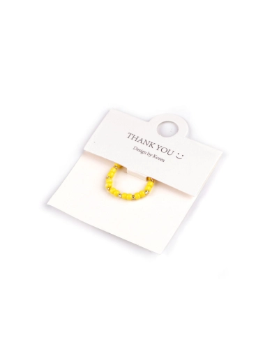 Prsteň pružný z koráliek - 1 ks | Mimib