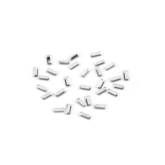 Nažehľovacie kamienky hotfix obdĺžniček rovné brúsenie 3x7 mm - 2 g | Mimib