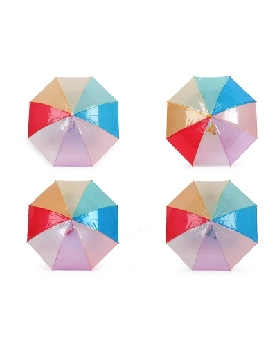 Detský priehľadný dáždnik dúha - 1 ks | Mimib