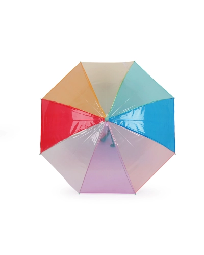 Detský priehľadný dáždnik dúha - 1 ks | Mimib