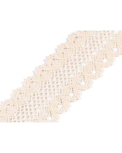 Čipka / vsadka paličkovaná šírka 60 mm - 13.5 m | Mimib