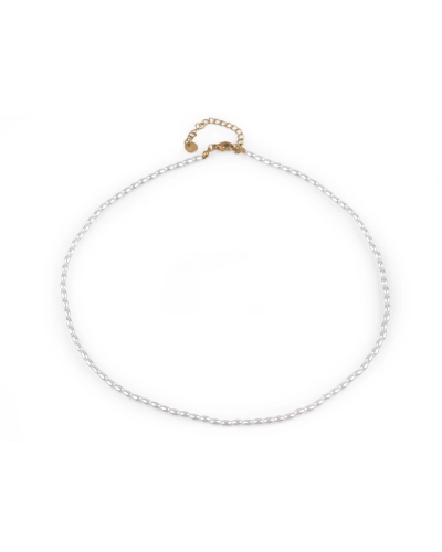 Perlový náhrdelník z korálikov v tvare ryže - 1 ks | Mimib