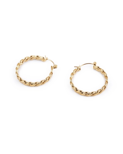 Náušnice z nerezovej ocele splietané kruhy - 1 pár | Mimib