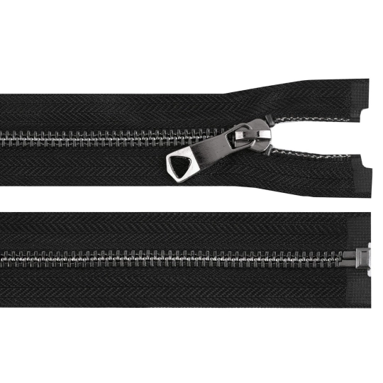 Kovový zips No 5 dĺžka 80 cm s ozdobným jazdcom - 1 ks | Mimib