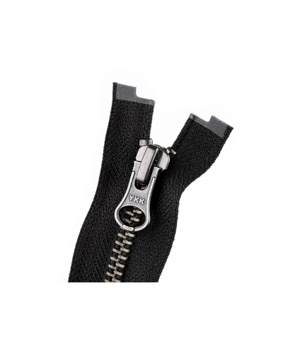 Zips kovový YKK No 5 deliteľný 2 jazdce / dvojcestný 50 cm na kožené bundy - 1 ks | Mimib