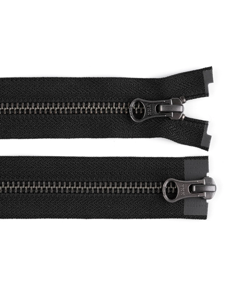 Zips kovový YKK No 5 deliteľný 2 jazdce / dvojcestný 60 cm na kožené bundy - 1 ks | Mimib