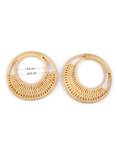 Ratanové uchá na tašky Ø16,5 cm - 2 ks | Mimib