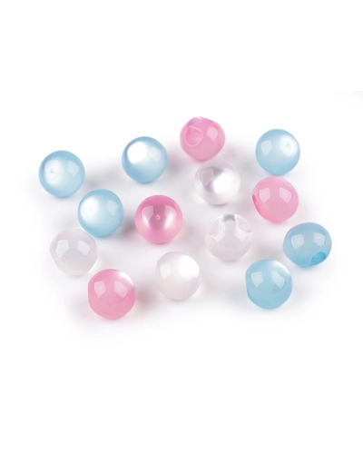 Perla na našitie / gombík mačacie oko Ø11 mm - 10 ks | Mimib