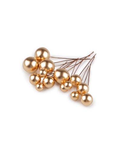 Guličky / bobule na drôtiku - mix veľkostí - 1 sáčok | Mimib