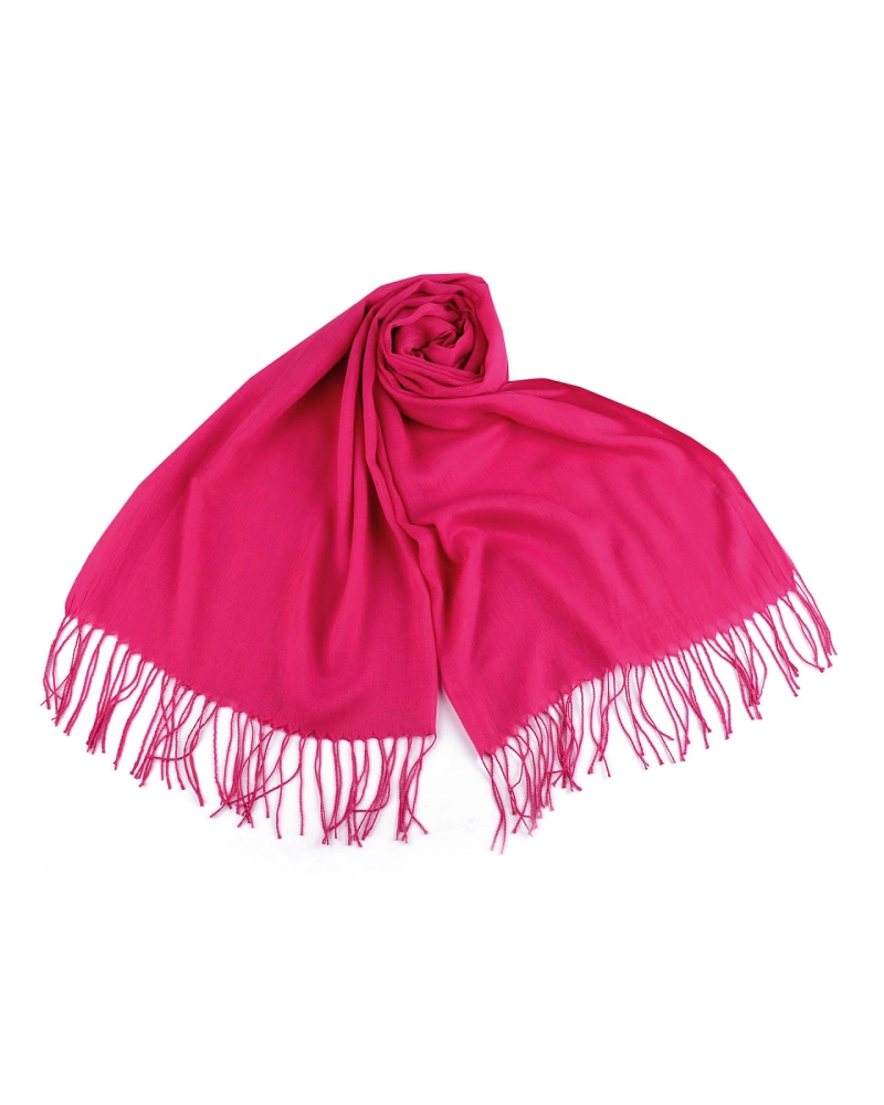 Letná šatka / šál so strapcami jednofarebná 70x175 cm - 1 ks | Mimib