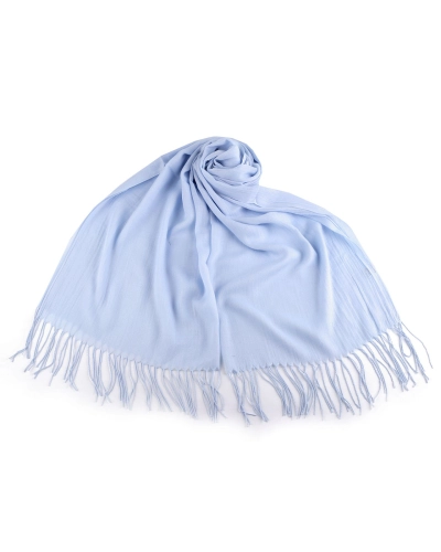 Letná šatka / šál so strapcami jednofarebná 70x175 cm - 1 ks | Mimib